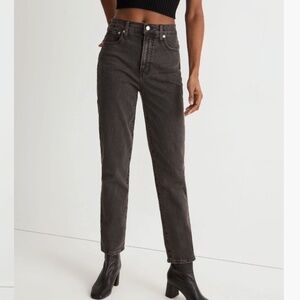 Madewell The Perfect Vintage Jeans Black High Rise Sz 31 Petite